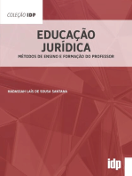 Educação Jurídica: Métodos de Ensino e Formação do Professor