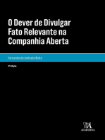 O Dever de Divulgar Fato Relevante na Companhia Aberta