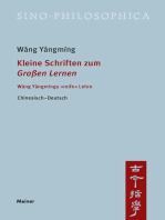 Kleine Schriften zum »Großen Lernen«: Wáng Yángmíngs »reife« Lehre