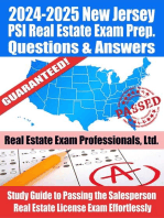 2024-2025 New Jersey PSI Real Estate Exam Prep Questions & Answers