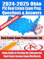 2024-2025 Ohio PSI Real Estate Exam Prep Questions & Answers
