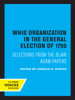 Whig Organization in the General Election of 1790: Selections from the Blair Adam Papers