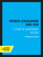 French Legislators 1800 - 1834: A Study in Quantitative History