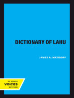 The Dictionary of Lahu