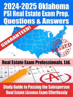 2024-2025 Oklahoma PSI Real Estate Exam Prep Questions & Answers