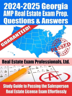 2024-2025 Georgia AMP Real Estate Exam Prep Questions & Answers: Study Guide to Passing the Salesperson Real Estate License Exam Effortlessly