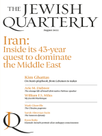 Iran: Inside its 43-year quest to dominate the Middle East; Jewish Quarterly 249