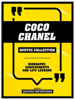 Coco Chanel - Quotes Collection: Biography, Achievements And Life Lessons
