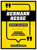 Hermann Hesse - Quotes Collection: Biography, Achievements And Life Lessons