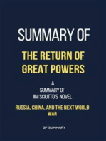 Summary of The Return of Great Powers by Jim Sciutto: Russia, China, and the Next World War
