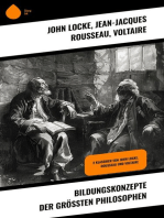 Bildungskonzepte der größten Philosophen: 3 Klassiker von John Locke, Rousseau und Voltaire