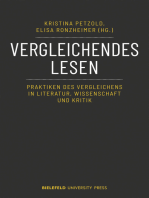 Vergleichendes Lesen: Praktiken des Vergleichens in Literatur, Wissenschaft und Kritik