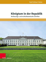 Königtum in der Republik: Verfassungs- und rechtstheoretische Schriften