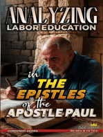 Analyzing Labor Education in the Epistles of the Apostle Paul: The Education of Labor in the Bible, #34