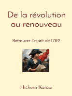 De la révolution au renouveau: Retrouver l'esprit de 1789