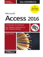 Microsoft Access 2016 - Das Handbuch: Umfassendes Grundwissen: Vom Tabellen-Design bis zur VBA-Programmierung