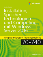 Installation, Speichertechnologien und Computing mit Windows Server 2016: Original Microsoft Prüfungstraining 70-740