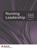 Nursing Leadership: Scope and Standards of Practice, 3rd edition