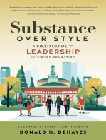 Substance Over Style: A Field Guide to Leadership in Higher Education