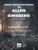 Rebellion in the Poetry of Allen Ginsberg (1926 – 1997)