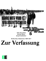 Zur Verfassung. Recherchen, Dokumente 1989–2017: Berliner Hefte zu Geschichte und Gegenwart der Stadt #5
