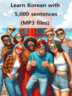 Learn Korean with 5,000 sentences(MP3 files)