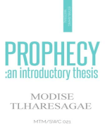 Prophecy: An Introductory Thesis: ESTABLISHING SERIES, #2