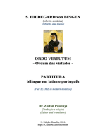 Ordo Virtutum (ordem Das Virtudes): Partitura Bilíngue Em Latim E Português (espiral).