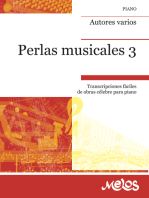 Perlas musicales Álbum N° 3: Transcripciones fáciles de obras célebre para piano