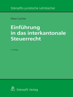 Einführung in das interkantonale Steuerrecht