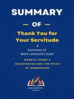 Summary of Thank You for Your Servitude by Mark Leibovich