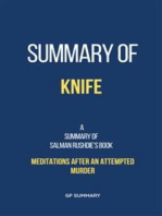 Summary of Knife by Salman Rushdie:Meditations After an Attempted Murder