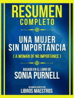 Resumen Completo - Una Mujer Sin Importancia (A Woman Of No Importance) - Basado En El Libro De Sonia Purnell: (Edicion Extendida)