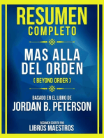 Resumen Completo - Mas Alla Del Orden (Beyond Order) - Basado En El Libro De Jordan B. Peterson: (Edicion Extendida)
