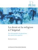 Une ETHNOGRAPHIE DU PLURALISME DES VALEURS AUX URGENCES