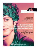 Désistement et (ré)intégration sociocommunautaire: L’expérience de jeunes judiciarisés de 16 à 35 ans