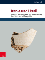 Ironie und Urteil: Ironische Historiographie und die Entdeckung des Politischen bei Thukydides