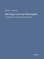 Die Frage nach der Philosophie: Interpretationen zu Hegels »Differenzschrift«