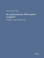 Ist systematische Philosophie möglich?: Stuttgarter Hegel-Kongreß 1975