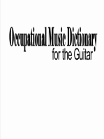 Occupational Music Dictionary for the Guitar