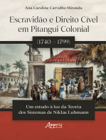 Escravidão e Direito Cível em Pitangui Colonial (1740 – 1799):: Um Estudo à Luz da Teoria dos Sistemas de Niklas Luhmann