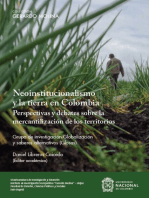 Neoinstitucionalismo y la tierra en Colombia: Perspectivas y debates sobre la mercantilización de los territorios