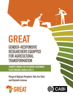 Gender-responsive Researchers Equipped for Agricultural Transformation, Level 2.: Trainer’s Manual for the Gender-Responsive Plant Breeding Course