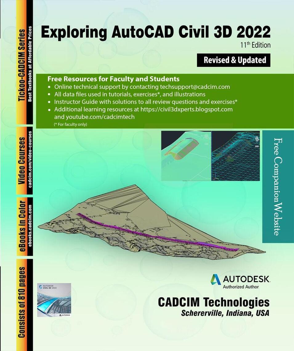 Exploring AutoCAD Civil 3D 2022, 11th Edition by Sham Tickoo (Ebook ...