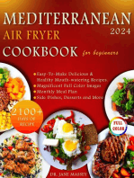 Mediterranean Air Fryer Cookbook For Beginners 2024: Easy Mediterranean Cookbook Series, #1