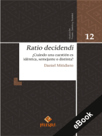 Ratio decidendi: ¿Cuándo una cuestión es idéntica, semejante o distinta?