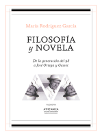 Filosofía y novela: De la generación del 98 a José Ortega y Gasset