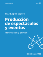Producción de espectáculos y eventos: Planificación y gestión