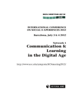 International Conference on social E-xperiences 2012: Communication & Learning in the Digital Age