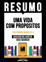 Resumo - Uma Vida Com Propositos (The Purpose Driven Life) - Baseado No Livro De Rick Warren